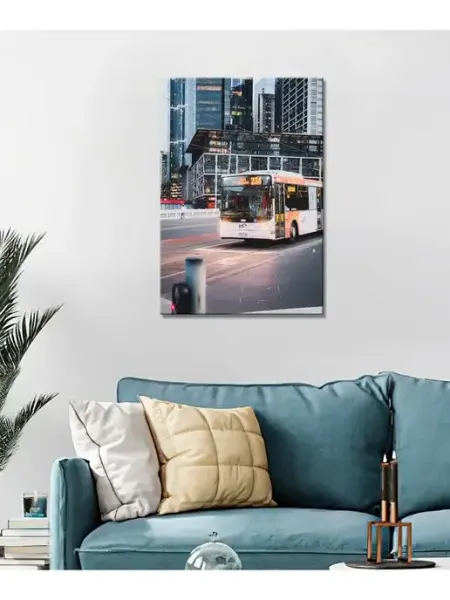 Classic Art Картина на холсте Австралия улица автобус 20х30