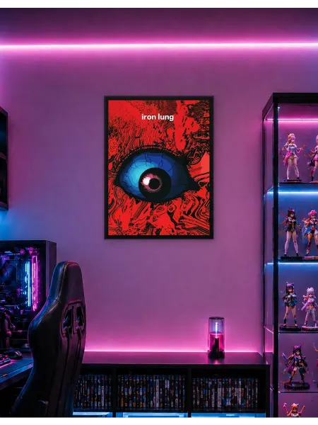 Postersbase Постер Железное лёгкое арт глаз 30x40