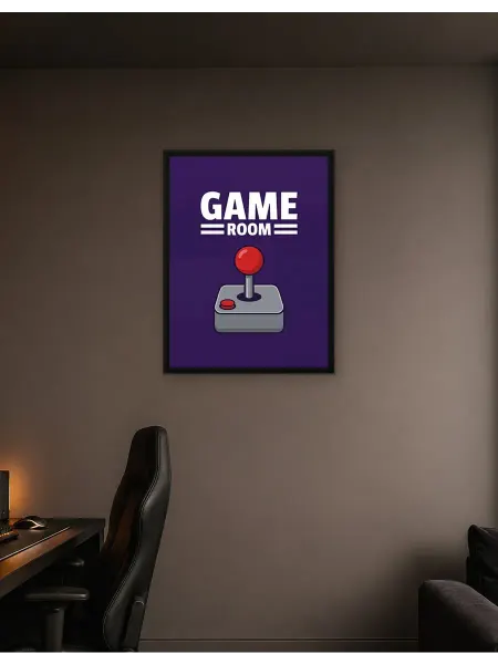 Postersbase Плакат Искусство ретро-игровой комнаты 30x40