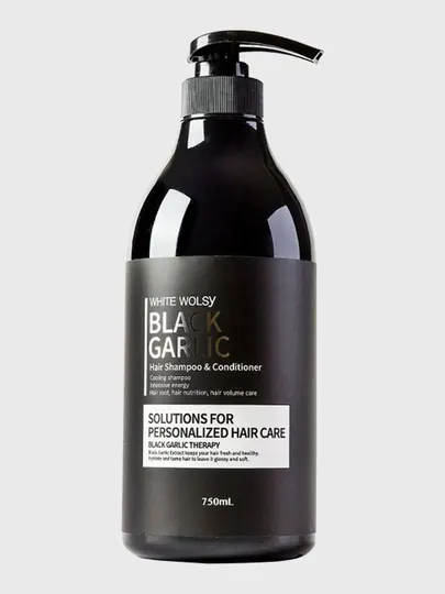 Шампунь кондиционер с экстрактом чёрного чеснока Black Garlic and Conditioner White Wolsy