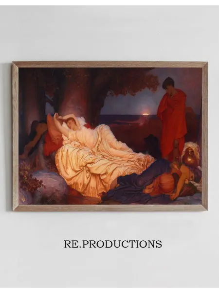 Re.productions Постер Cymon And Iphigenia - Frederic Leighton