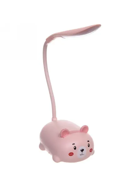 Zeriazor Настольный светильник LED Мишка USB 28,5x9,2 см Розовый
