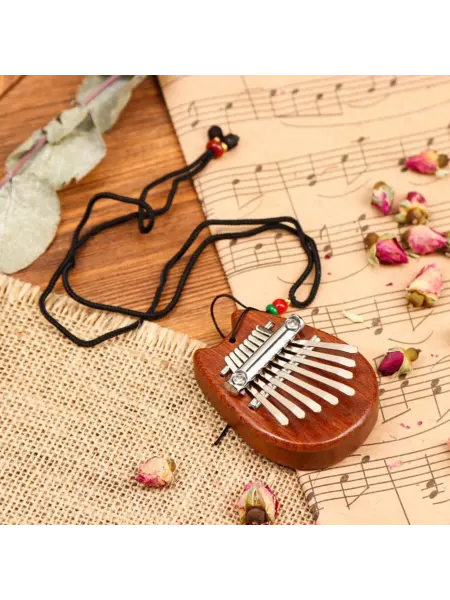 Music Life Калимба 8 язычков, деревянная, 5.5х7.5 см, поющий инструмент