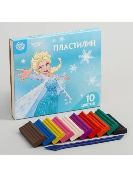 In Mother's Hands Пластилин 10 цветов 150 г "Эльза", Холодное сердце, 2 шт