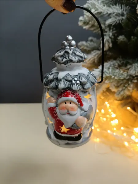 Новогодняя фигурка "Фонарик" с подсветкой 12,5см