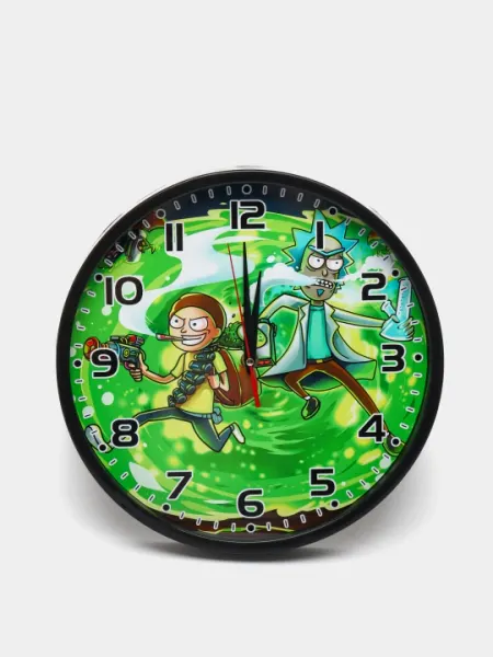 Уникальные настенные часы Rick and Morty