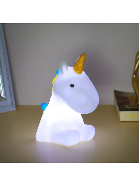 Простые Решения. Светильник LED на батарейках "Единорожка", ПВХ,15х12х8,5 см