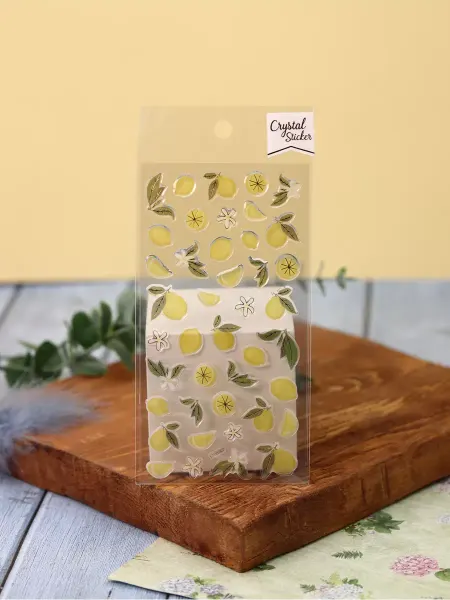 Magifta Наклейки объёмные лимоны для скрапбукинга, стикербук у2к