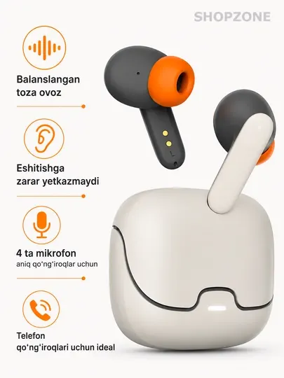 Наушники беспроводные, сенсорные с bluetooth для iPhone и Android, YL01
