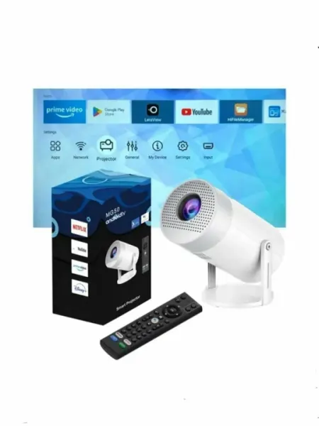 Проектор MG50, для домашнего кинотеатра, Умный, Wi-Fi/Bluetooth, Android