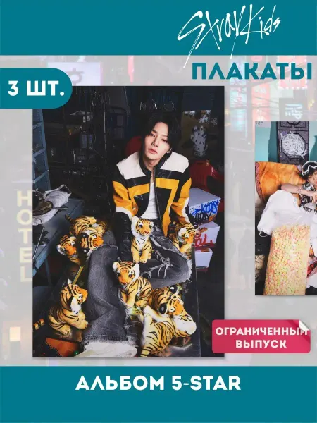 AniBox Плакаты Stray Kids Хан Джисон, I.N. (Ян Чонин), Бан Чан