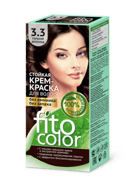 ФИТОКОСМЕТИК Стойкая крем-краска для волос Fitocolor тон Горький шоколад