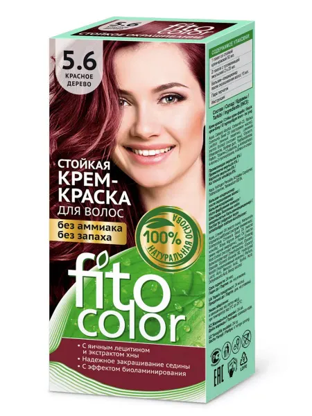 ФИТОКОСМЕТИК Стойкая крем-краска для волос "Fitocolor" тон Красное дерево