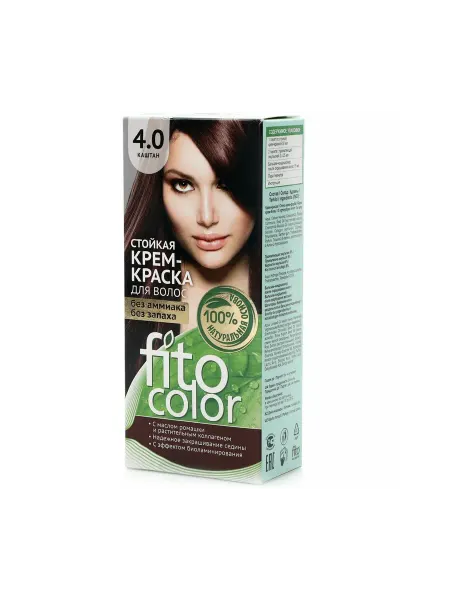 ФИТОКОСМЕТИК Стойкая крем-краска для волос "Fitocolor" тон Каштан 115 мл