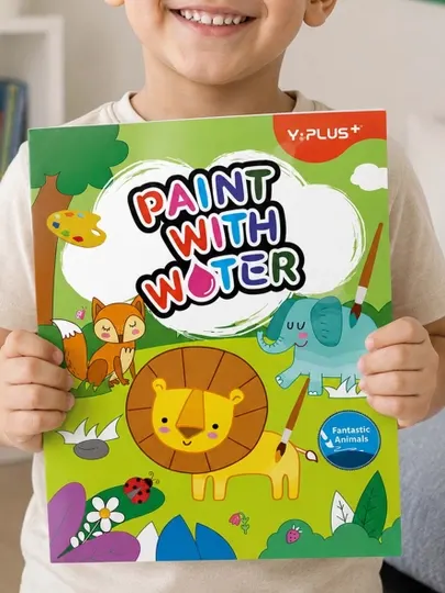 Раскраска водой Y-Plus Paint With Water, Fantastic Animals, с животными, для детей