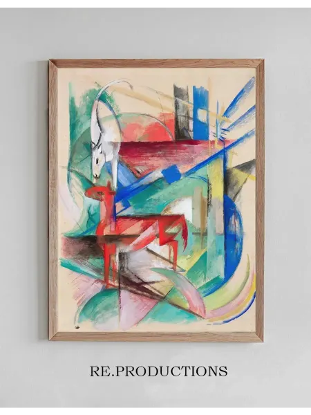 Re.productions Постер Landscape with Animals - Franz Marc
