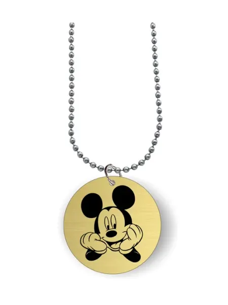 AnimaShop Кулон с гравировкой Микки Маус, Mickey Mouse