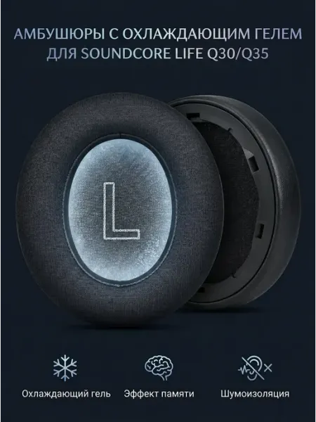 Avocado Hits Амбушюры с охлаждающим гелем для Anker Soundcore Life Q30