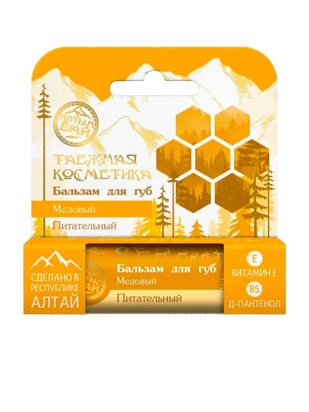 Алтын Бай Бальзам для губ Медовый питательный