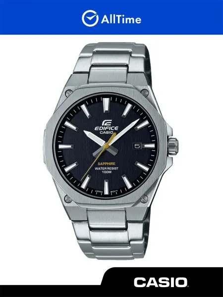 Casio Часы наручные водонепроницаемые кварцевые серебряные тонкие