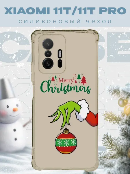 PRINTberries Новогодний чехол для телефона Xiaomi 11T 11T Pro гринч
