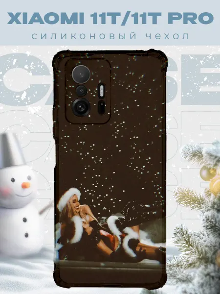 PRINTberries Новогодний чехол для телефона Xiaomi 11T 11T Pro девушка