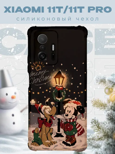 PRINTberries Новогодний чехол для телефона Xiaomi 11T 11T Pro микки маус