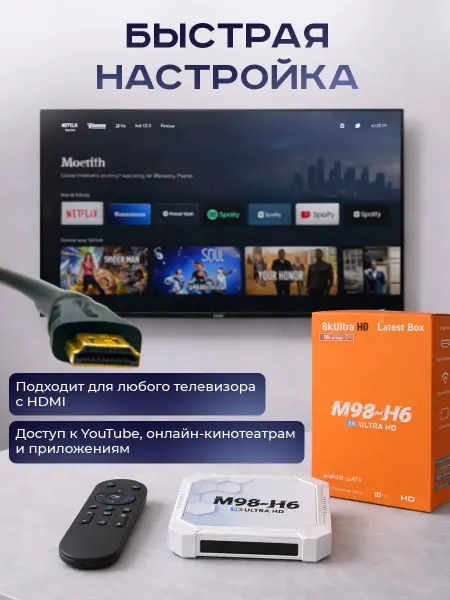 ТВ-приставка M98 Antena M98H6 Smart TV