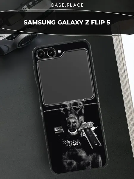 Case Place Чехол на Samsung Z Flip 5 доберман