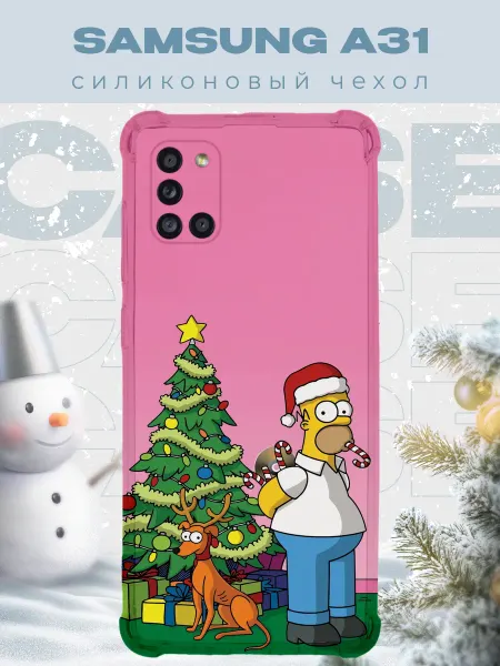 PRINTberries Новогодний чехол для телефона Samsung A31 симпсоны