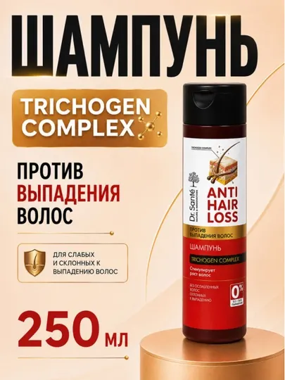 Шампунь Dr.Sante Anti Hair Loss, против выпадения волос, 1000 мл