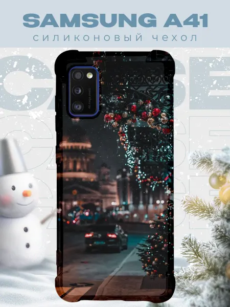 PRINTberries Новогодний чехол для телефона Samsung A41 город