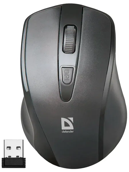 DEFENDER Мышь беспроводная Datum MM-265 черный 1600 dpi