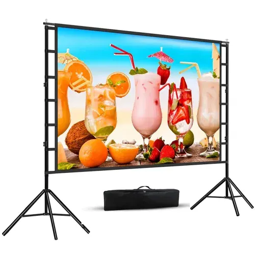 84" Белый Двойной штатив экран для проектора