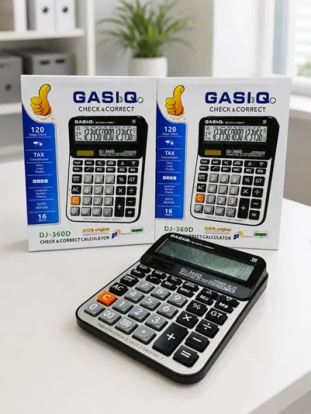 Большой настольный калькулятор GASIQ DJ-360D, 16-разрядный дисплей, функция проверки - Калькуляторы
