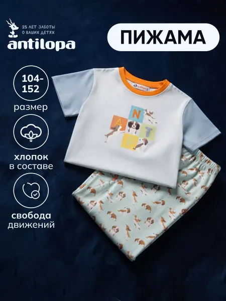 Antilopa Пижама для мальчика футболка и штаны