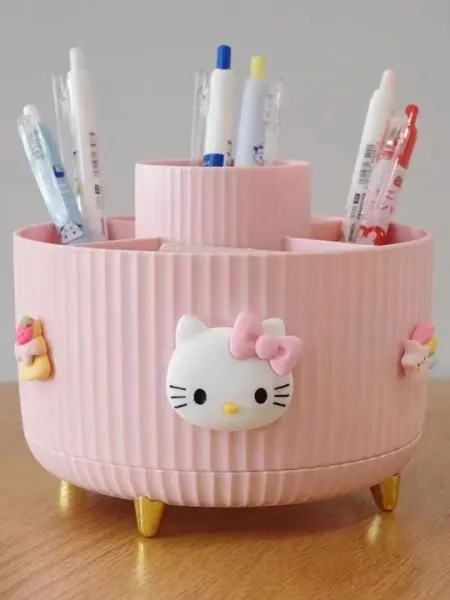 Карандашница, органайзер, вращающийся органайзер, Hello Kitty - Подставки для карандашей и ручек