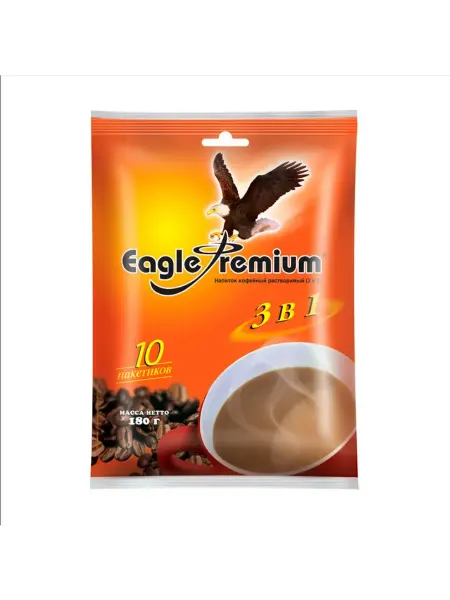 MACCOFFEE Напиток кофейный растворимый 3-в-1 "Eagle Premium"