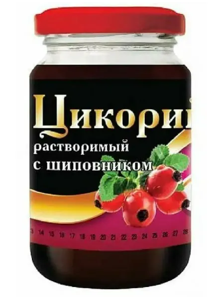 Русский цикорий Цикорий Еремеевское с Шиповником, 200 грамм, стекло