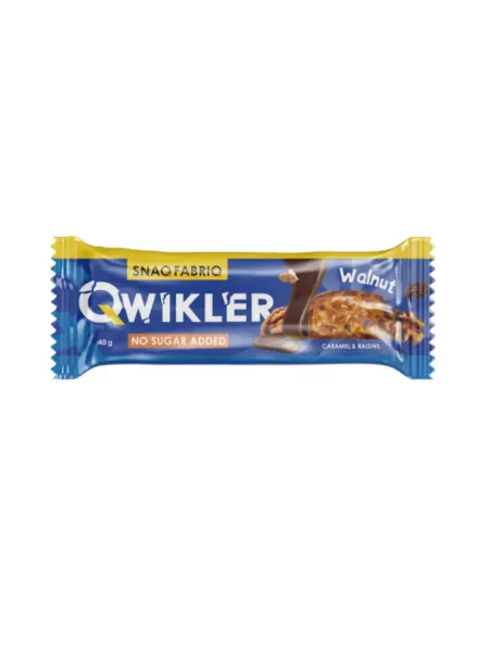 SNAQ FABRIQ Батончик глазированный qwikler, грецкий орех карамель, 40 г