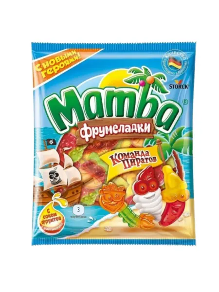 Mamba Мармелад жевательный команда пиратов, 2 шт по 70 г