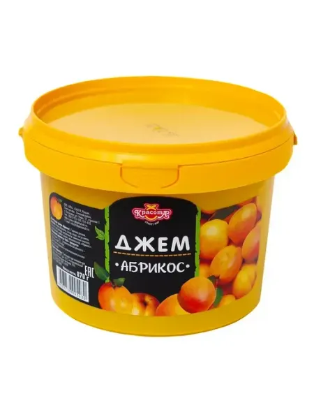 Красота СМ Джем Абрикос натуральный для выпечки и десертов 870г