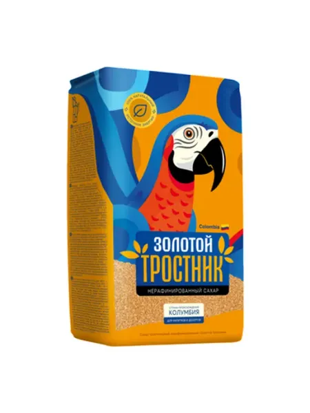 Золотой Тростник Сахар Коричневый 900г