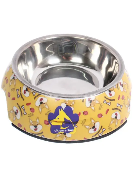 Zeriazor Миска нержавеющая для корги, 11х14х4.5 см