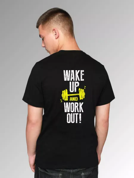 APPACHES Футболка черная бодибилдинг GYM