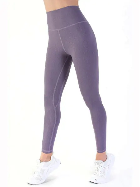 Beautybody Apparel Легинсы спортивные с высоким поясом пуша-ап Purple Iguana