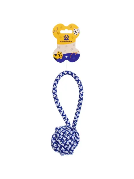 Ultramarine Канатная игрушка для собак мелких пород, синий, 18см