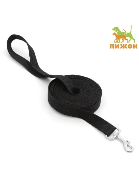 Zeriazor Чёрный поводок для собак 5 м х 2.5 см