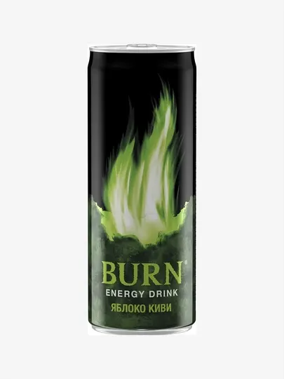 Энергетический напиток BURN Apple Kiwi, 450 мл, 6 шт