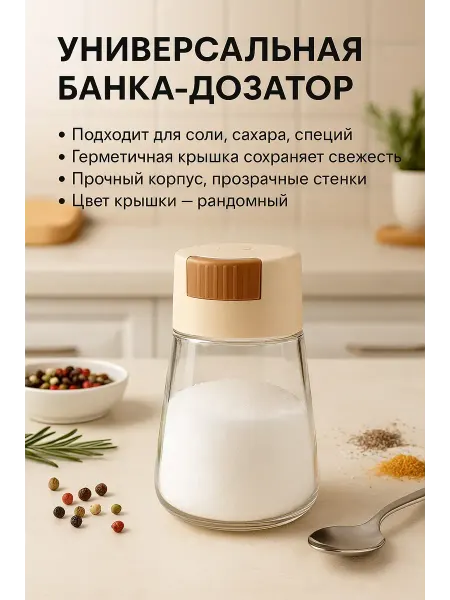 Apu2 Банка-дозатор универсальная для специй для кухни